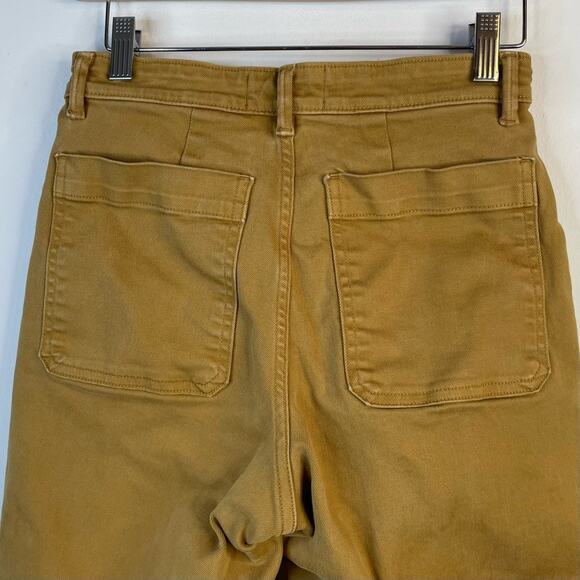 Everlane Straight Leg Crop Golden Brown Cropped Trousers Pants womens 2 short - Picture 8 of 15
